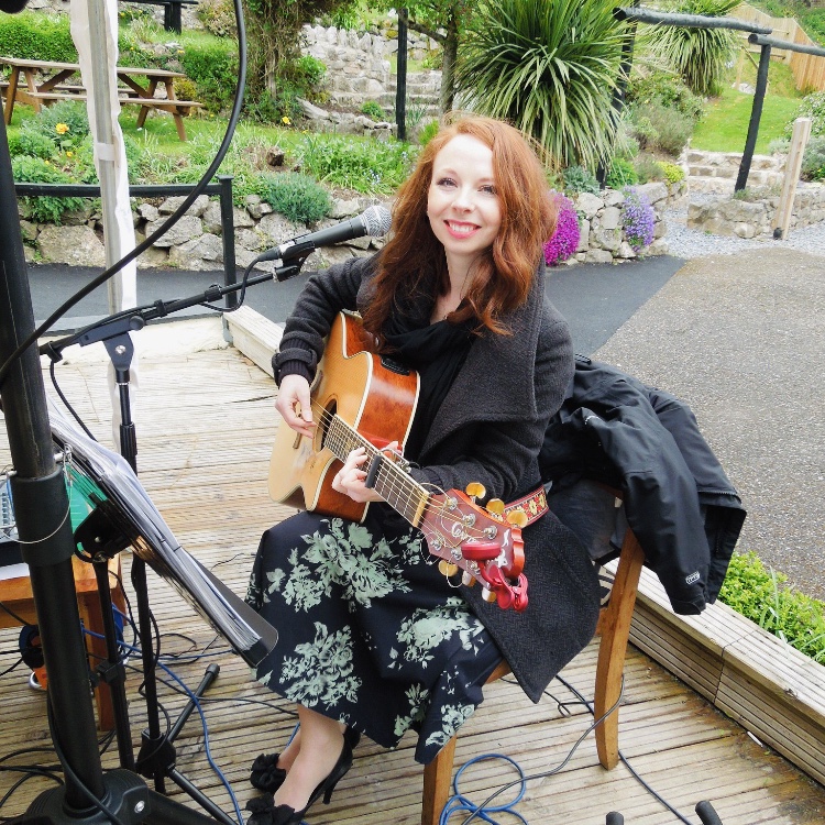 Jo gigging at a wedding